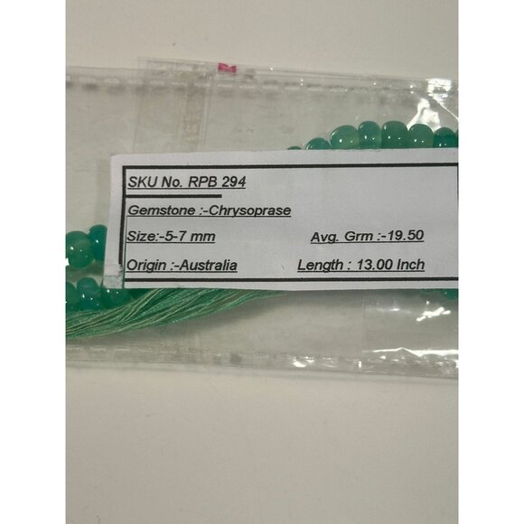 Chrysoprase 13 inches - Picture 5 of 5